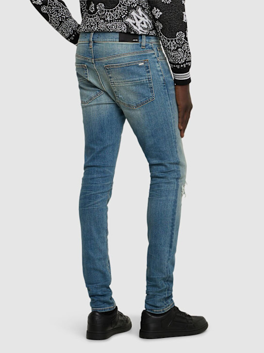 Amiri: 15cm tapered MX1 cotton denim jeans - Blue - men_2 | Luisa Via Roma