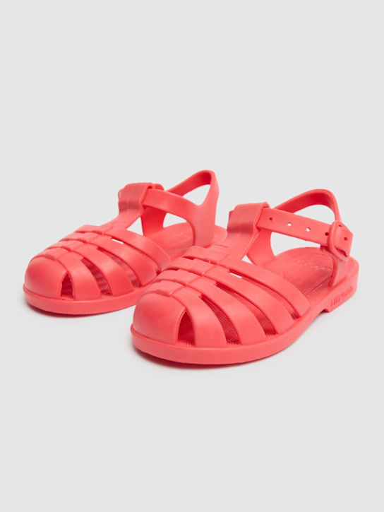 Liewood: Rubber jelly sandals - Red - kids-boys_1 | Luisa Via Roma