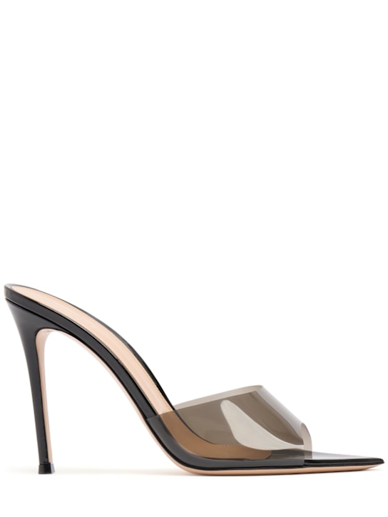 Gianvito Rossi: 105mm Elle plexi sandal mules - women_0 | Luisa Via Roma