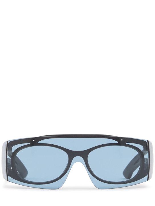 McQueen: AM0489S injected sunglasses - Black - men_0 | Luisa Via Roma