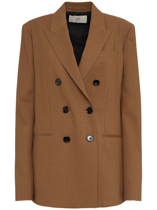 AMI Paris: Tailoring double breasted blazer - women_0 | Luisa Via Roma