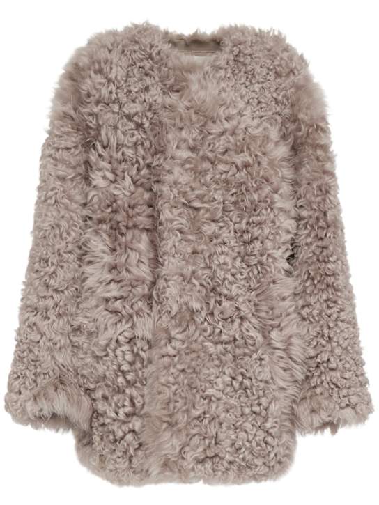 AMI Paris: 羔羊皮草大衣 - women_0 | Luisa Via Roma