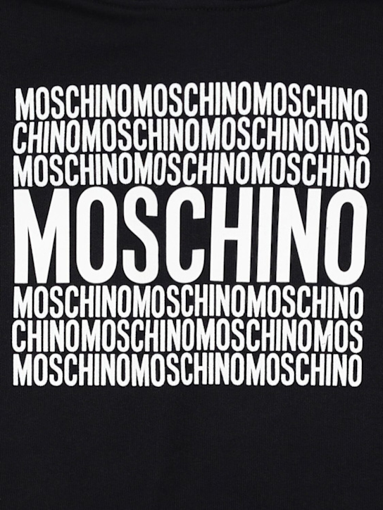 Moschino: コットンフーデッドスウェットシャツ - kids-girls_1 | Luisa Via Roma