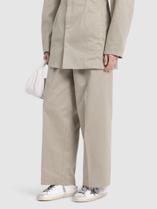 Golden Goose: 20毫米Super-Star皮革穆勒运动鞋 - 白色/白金色 - women_1 | Luisa Via Roma