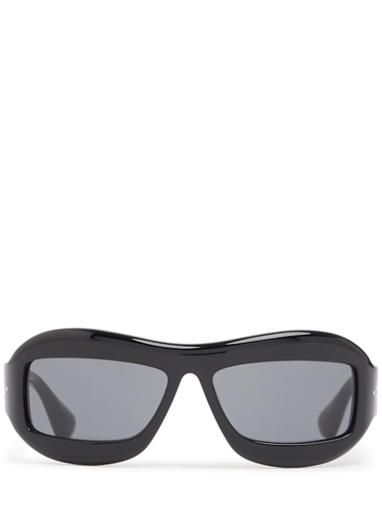 Port Tanger: Zarin acetate sunglasses w/ black lens - Black - men_0 | Luisa Via Roma