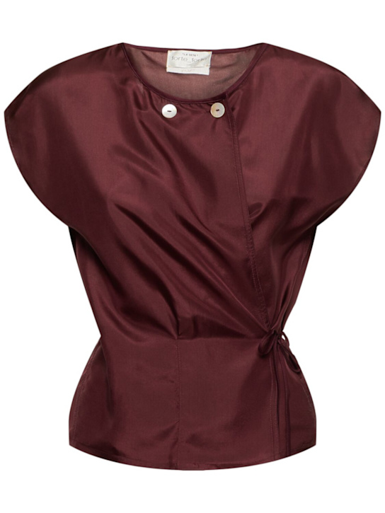 Forte_forte: ハボタイシルク クロストップ - women_0 | Luisa Via Roma