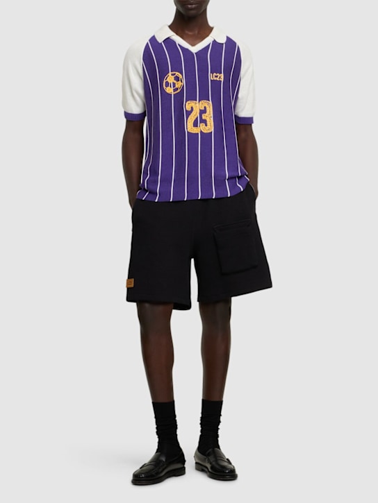Retro football polo sweater - Thumbnail 2