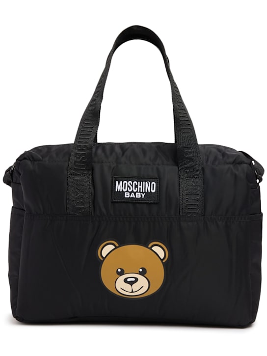 Moschino: Wickeltasche und Unterlage aus Nylon - kids-girls_0 | Luisa Via Roma