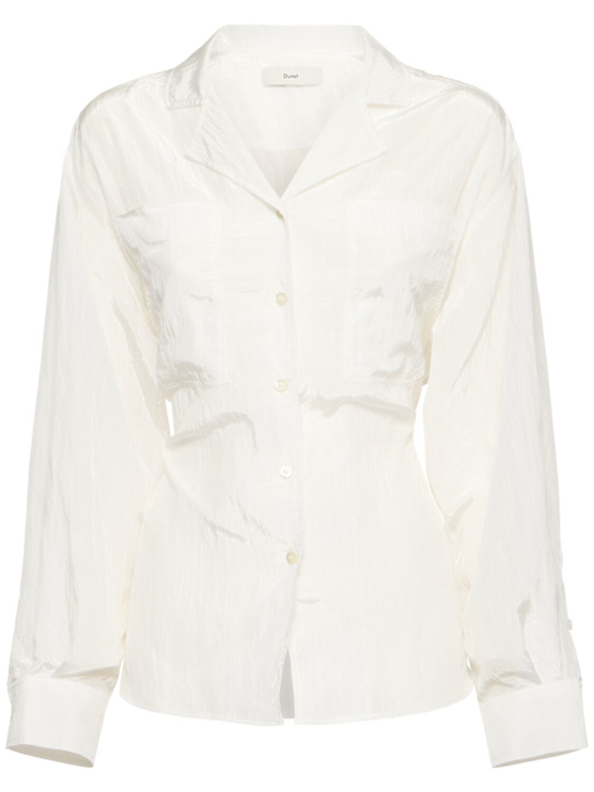 Dunst: Silky belted shirt - women_0 | Luisa Via Roma