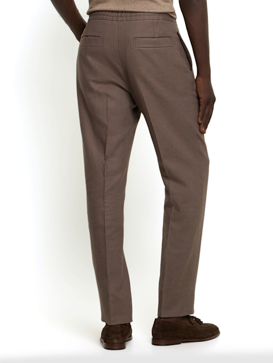 Zegna: Oasi linen pants - Faggio - men_2 | Luisa Via Roma