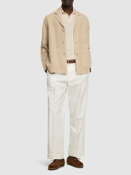 Lima linen blend three-button blazer - Thumbnail 2