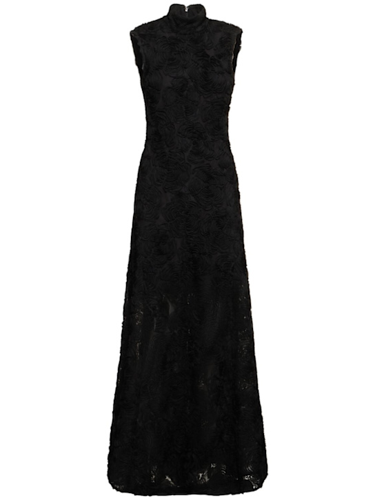 Rotate: Flower mesh long dress - women_0 | Luisa Via Roma