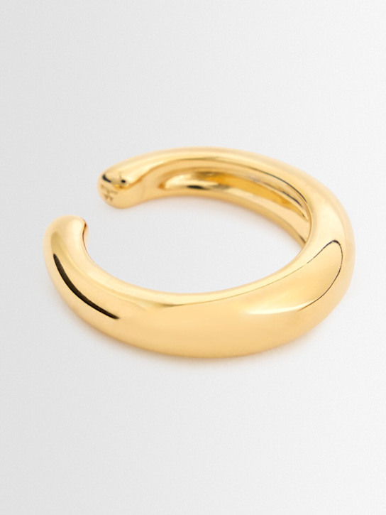 Slim gold mono ear cuff - Thumbnail 2