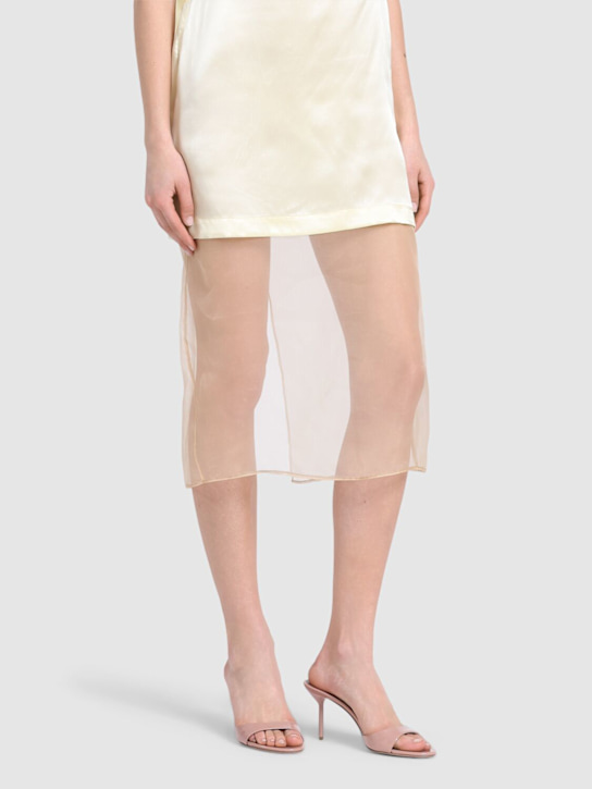 Paris Texas: 70mm Lidia patent leather mules - Blush - women_1 | Luisa Via Roma