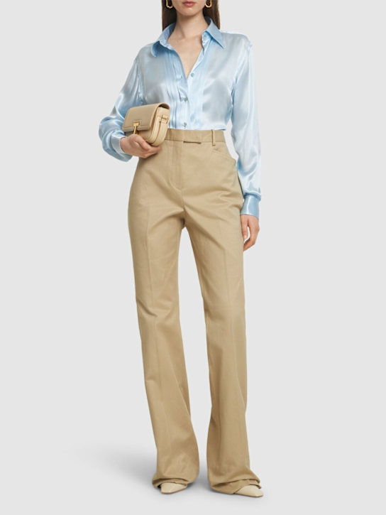 Fluid charmeuse silk shirt - Thumbnail 2