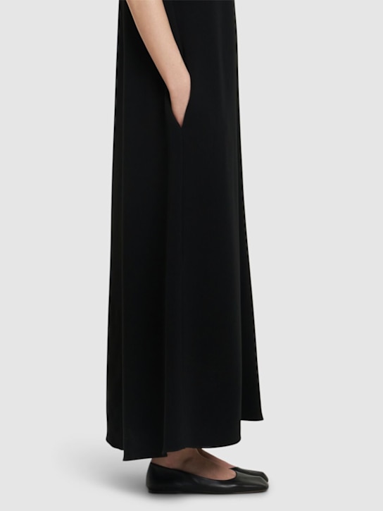 The Row: Ballerine quadrate in pelle - Nero - women_1 | Luisa Via Roma