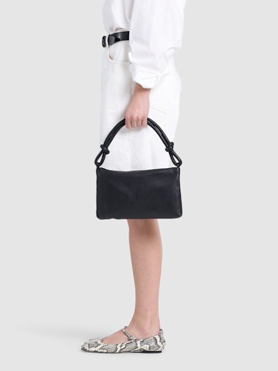St. Agni: Knotted leather shoulder bag - women_1 | Luisa Via Roma