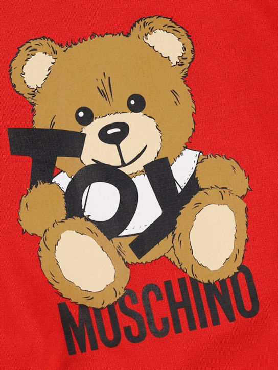 Moschino: Printed cotton crewneck sweatshirt - kids-boys_1 | Luisa Via Roma