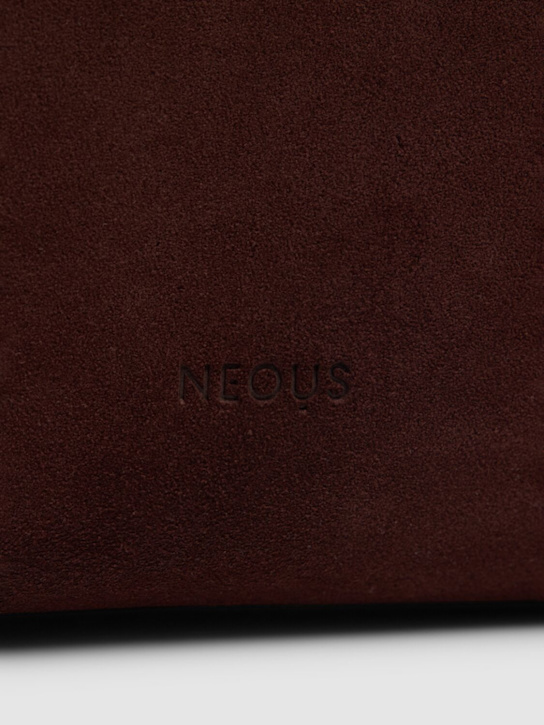 Neous: Aries suede tote bag - Dark Chocolate - women_3 | Luisa Via Roma