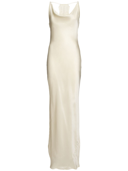 Rotate: Maxi satin slip dress - women_0 | Luisa Via Roma