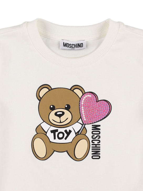Moschino: コットンジャージーTシャツ - kids-girls_1 | Luisa Via Roma