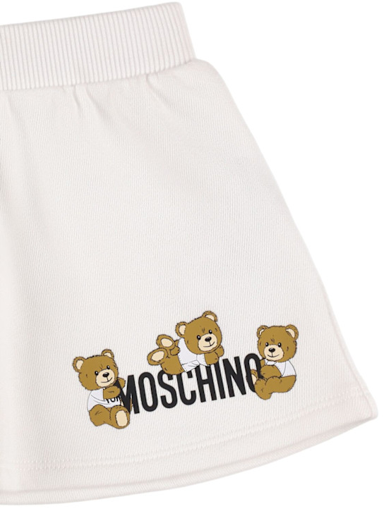 Moschino: T-shirt e gonna in jersey di cotone - Rosa - kids-girls_1 | Luisa Via Roma