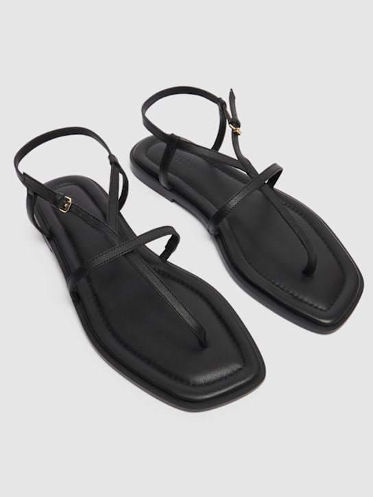 A.EMERY: 10mm Remly leather sandals - Black - women_2 | Luisa Via Roma