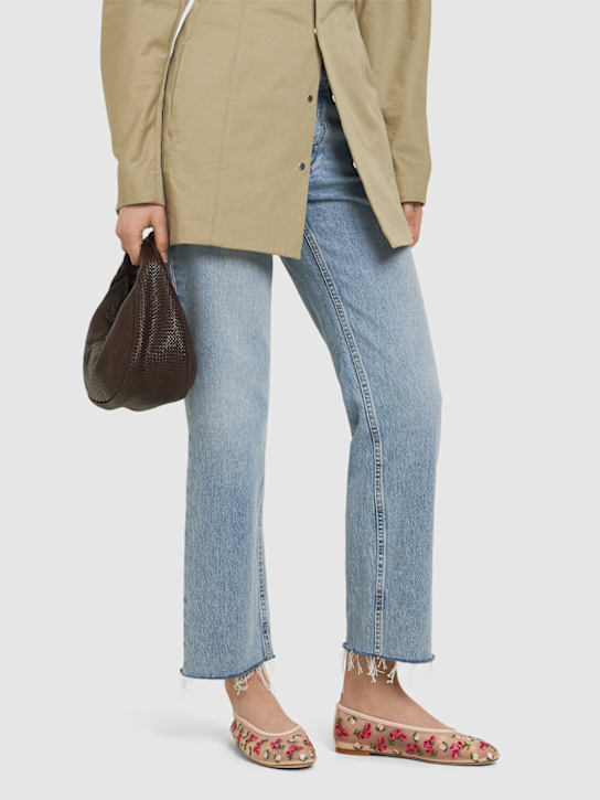 Stuart Weitzman: 10mm Bare It All mesh ballerina flats - women_1 | Luisa Via Roma