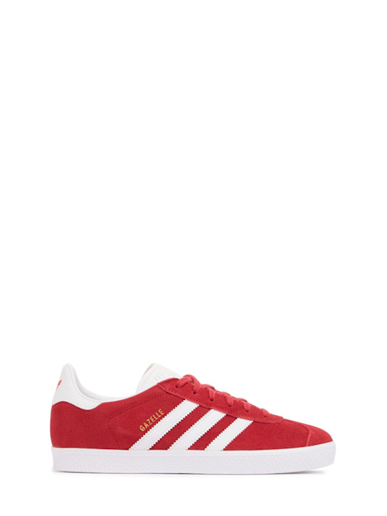 adidas Originals: Gazelle lace-up sneakers - Kırmızı - kids-boys_0 | Luisa Via Roma