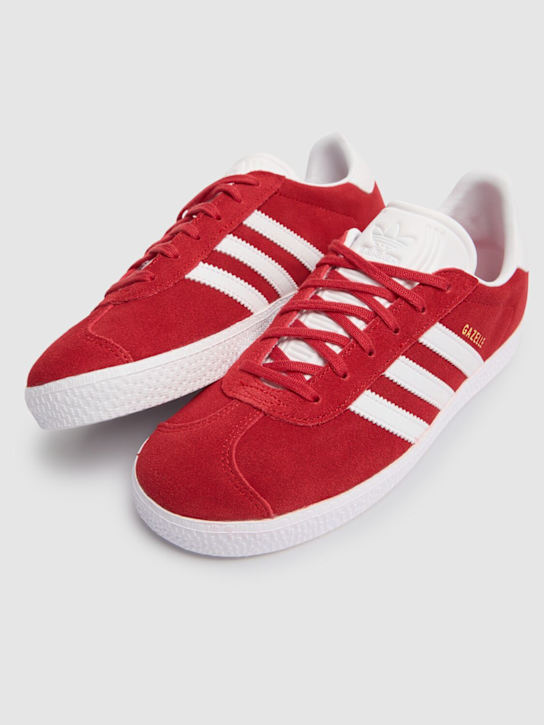 adidas Originals: Gazelle lace-up sneakers - Kırmızı - kids-boys_1 | Luisa Via Roma