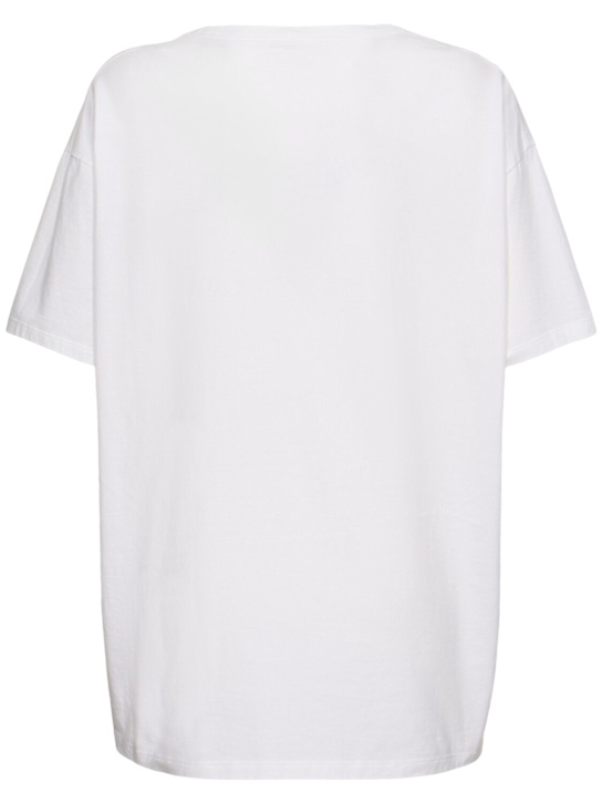 The Row: Nadina cotton jersey t-shirt - White - women_3 | Luisa Via Roma