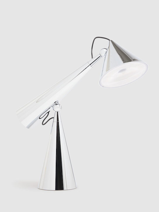 Tom Dixon: Pose Task Silver LED table lamp - Silver - ecraft_3 | Luisa Via Roma