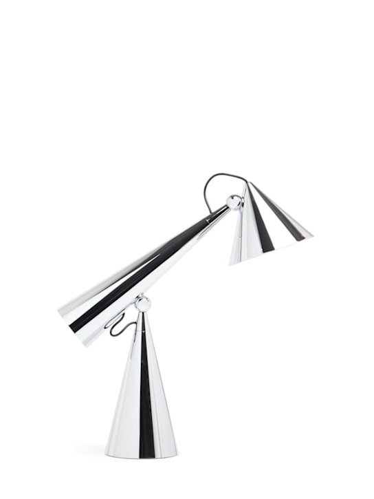 Tom Dixon: Lampada da tavolo LED Pose Task Silver - Argento - ecraft_0 | Luisa Via Roma