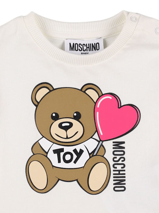 Moschino: コットンジャージーTシャツ - kids-girls_1 | Luisa Via Roma