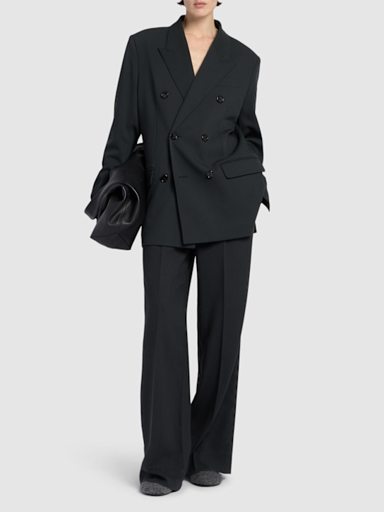 AMI Paris: High waisted tailoring pants - women_1 | Luisa Via Roma