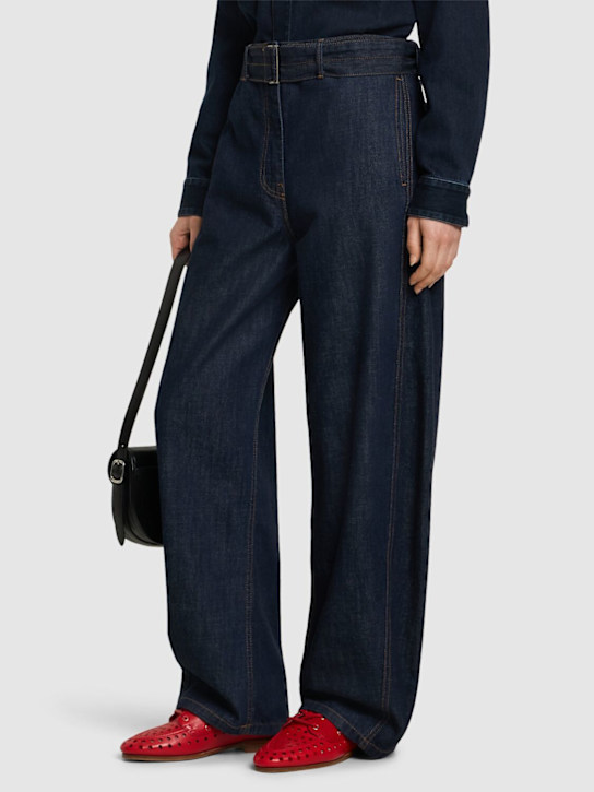 Bally: Plume lace-up leather loafers - women_1 | Luisa Via Roma