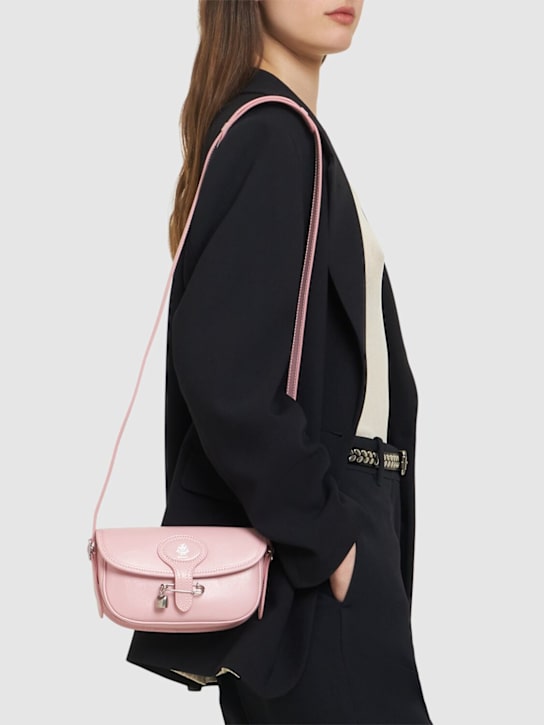 Bally: SW Beckett leather shoulder bag - Cotton Candy - women_2 | Luisa Via Roma