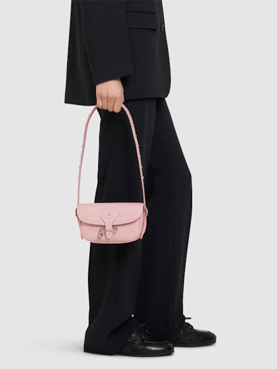 Bally: SW Beckett leather shoulder bag - Cotton Candy - women_1 | Luisa Via Roma
