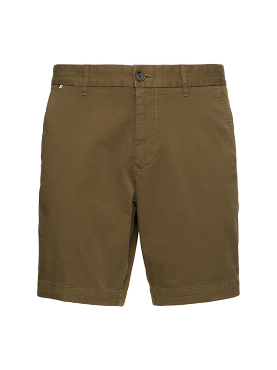 Boss: H-Slice stretch cotton shorts - men_0 | Luisa Via Roma