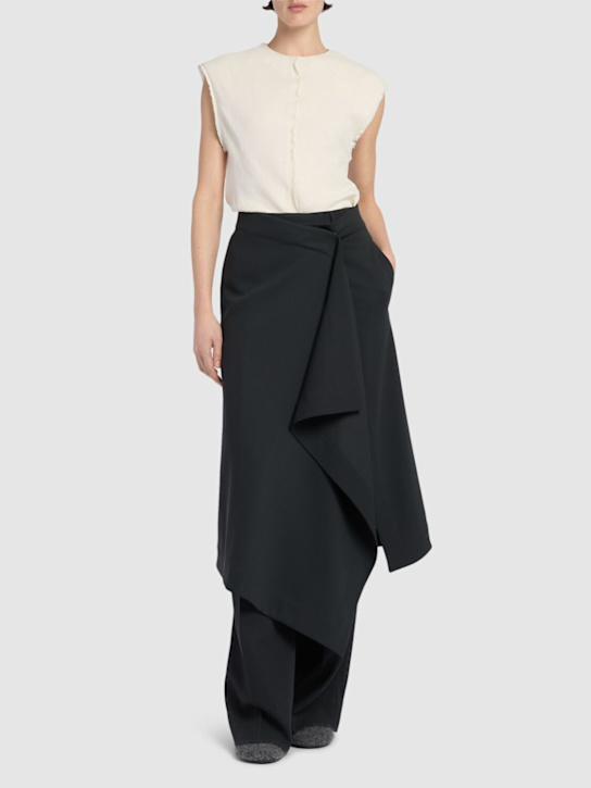 AMI Paris: Sleeveless viscose top - women_1 | Luisa Via Roma