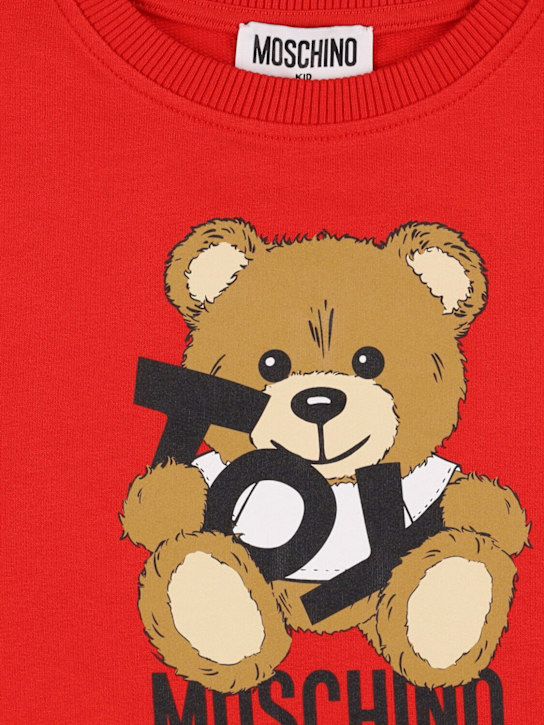 Moschino: コットンスウェットワンピース - kids-girls_1 | Luisa Via Roma