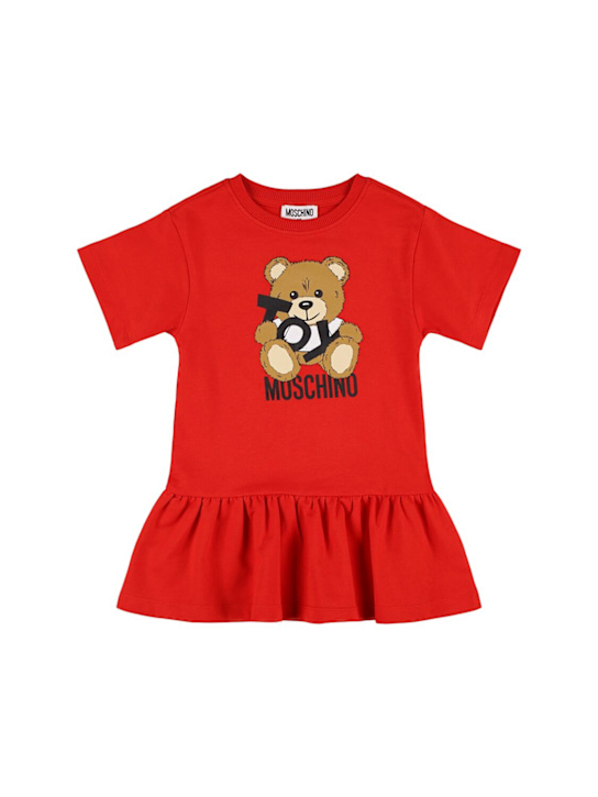 Moschino: コットンスウェットワンピース - kids-girls_0 | Luisa Via Roma