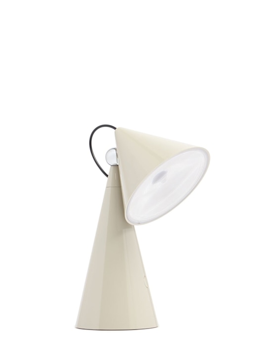 Tom Dixon: Lampada da tavolo LED Pose Portable Putty - Beige - ecraft_0 | Luisa Via Roma
