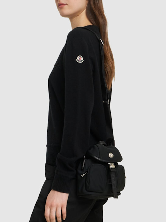 Moncler: Mini trick water repellent crossbody bag - Black - women_1 | Luisa Via Roma