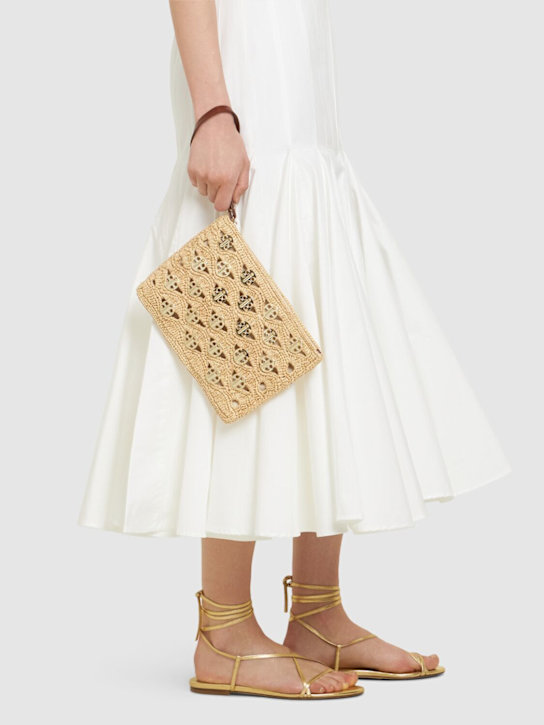 Rabanne: Raffia pouch - women_1 | Luisa Via Roma