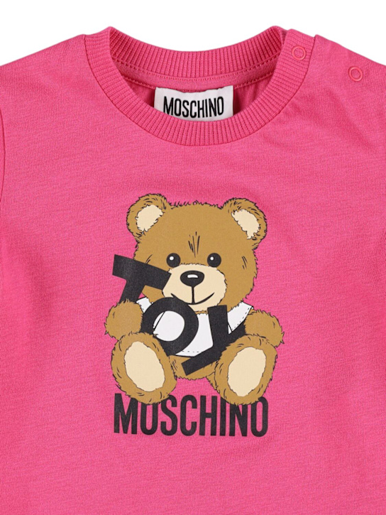 Moschino: コットンジャージーTシャツ - kids-girls_1 | Luisa Via Roma