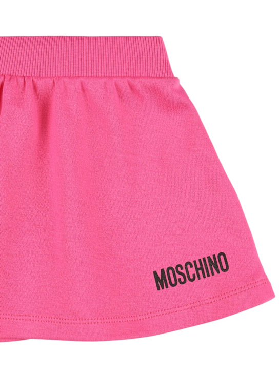 Moschino: ストレッチコットンTシャツ＆スカート - kids-girls_1 | Luisa Via Roma