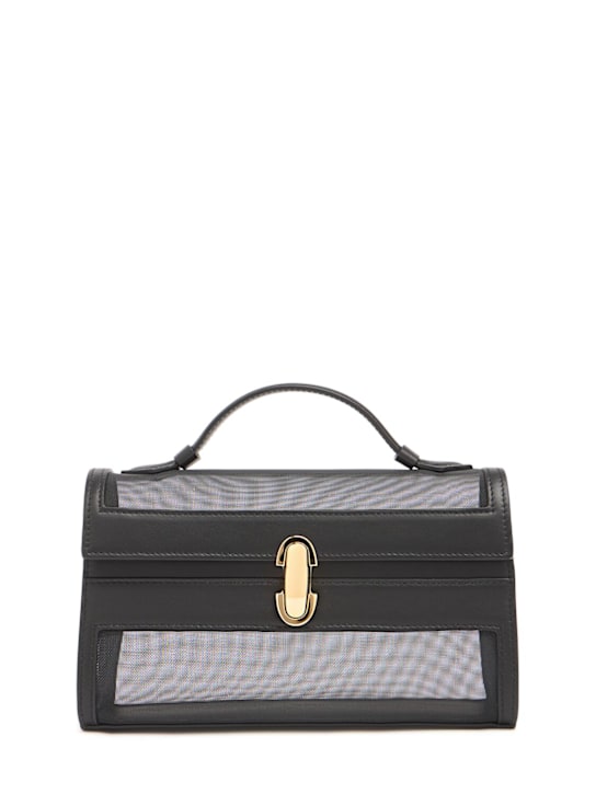 Savette: The Symmetry mesh w/ leather pochette - women_0 | Luisa Via Roma