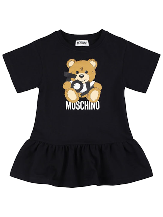 Moschino: コットンスウェットワンピース - kids-girls_0 | Luisa Via Roma