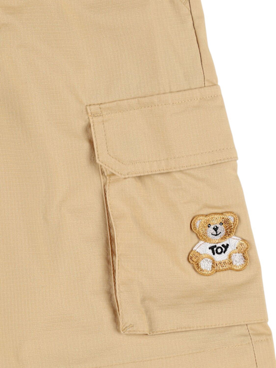 Moschino: Cargoshorts aus Baumwollmischung - Beige - kids-boys_1 | Luisa Via Roma